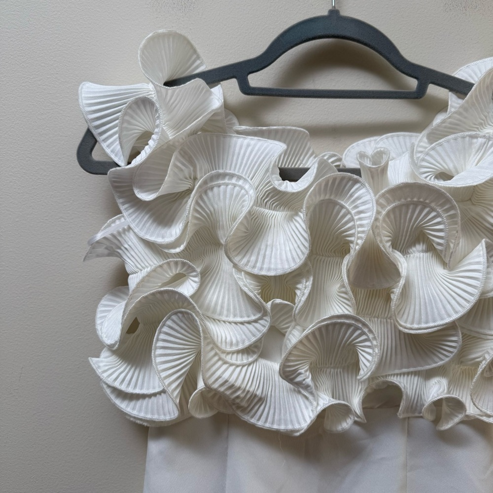 Do + Be White Ruffle Mini Dress - Picture 3 of 9